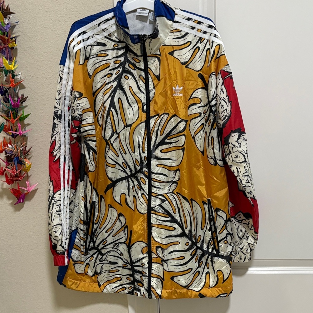Adidas Women's Multicolor Tropical Print Track Jacket